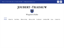 Tablet Screenshot of joubert-tradauw.com